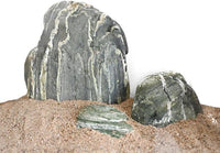Aquarium Decor River Rock Decorative Stones Fish Tank Rocks Aquarium Landscapes 20LB Decoration Stone for Aquariums Aquascaping Terrariums,Paludariums,and Gardens（4-9inch / 4PCS）