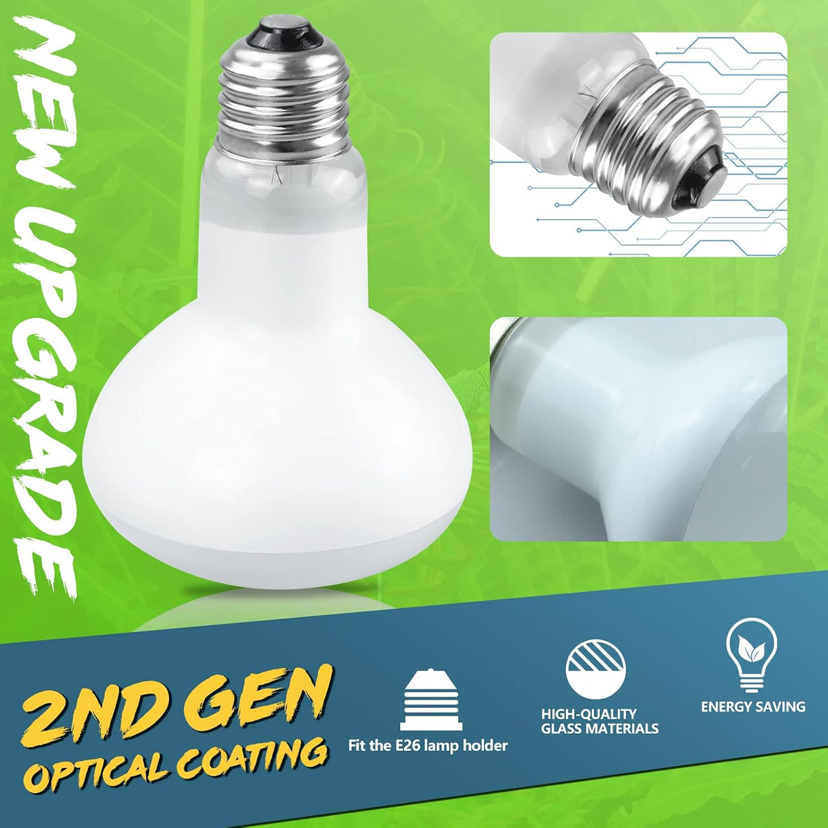 LUCKY HERP 4 Pack 100W Reptile Heat Lamp Bulb - 75 - image 2