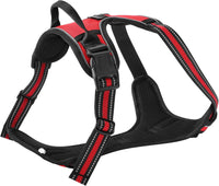Blue No-Pull Dog Harness with 2 Leash Clips，Soft Padded Vest - Medium / Red - image 3