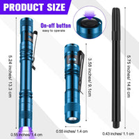 Tegeme 4 invisible ink pens with 4 mini UV marker flashlights in black - view 18