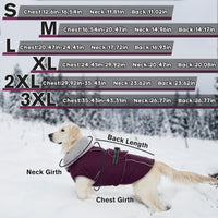Dog Coats for Large Dogs Waterproof Dog Jacket with Adjustable Fit – Essentials for Dogs - XL / Dark Purple - image 4