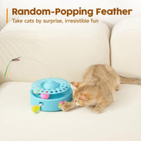 Potaroma Cat Toys 3in1 Automatic Interactive Kitten Toy - Blue - image 4