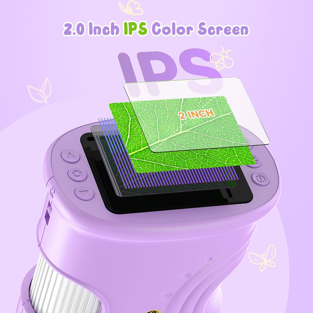 1000X Handheld Digital Microscope for Kids: Pocket Microscope - Purple - image 4
