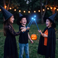 Skylety three light up magic wands in pink, purple and blue - view 12