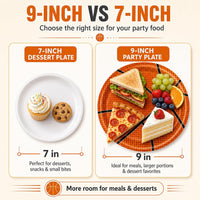 40 Pcs Basketball Plates and Napkins Set - Basketball - image 3