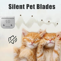 3PCS 10 Blades Dog Grooming Blades Compatible with Andis,Oster A5,Wahl km10 Dog Clippers,Size-#10, 1/16-Inch Cut Length (3pcs #10 (1.5mm))