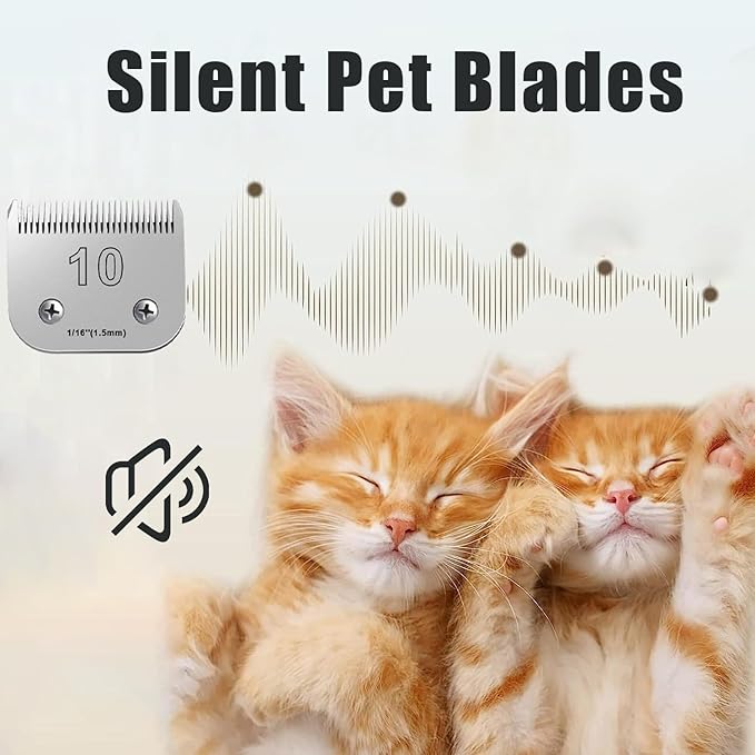 5PCS Dog Grooming Blades Compatible with Andis,Oster A5,Wahl km10 Dog Clippers,Detachable Dog Clipper Replacement Blade for Dog Cat Horse Animal,Size:5PCS -#10+30+4FC+5FC+7FC