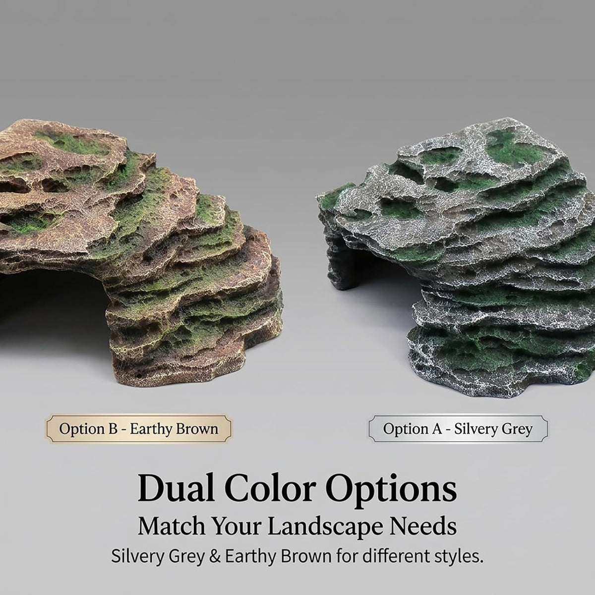 Gecko Hide Shale Scape Step Ledge - Large-B-11.8 * 9.8 * 5.3 - image 4