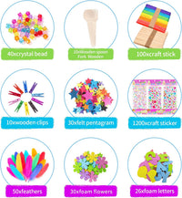 Itopstar 3000 Kids Arts and Crafts Supplies for Kids Crafting Supply - Green 3000pcs - image 3
