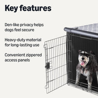 Amazon Basics Dog Cage Cover for 42-inch Wire Crates - 42"L x 27"W x 31"H - image 2