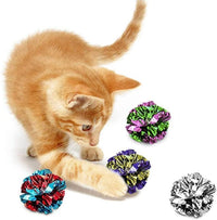 SunGrow Cat Crinkle Balls - Multicolor, 6 Pieces - image 2