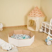 TRENDPLAY ball pit balls in star, heart and round shapes with pastel colors - view 21