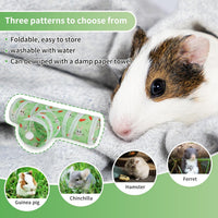 Guinea Pig Tunnel Hideout 3-Way Collapsible Small Pet Tubes - Green - image 4