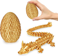 Small Dragon Eggs with Dragon Inside - Gold / S (H:3.9 inches)