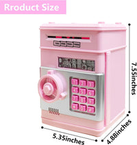 HUSAN rose gold electronic ATM piggy bank for kids with password keypad - view 12