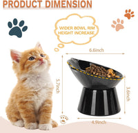 Detachable Elevated Cat Bowls - Black - image 2
