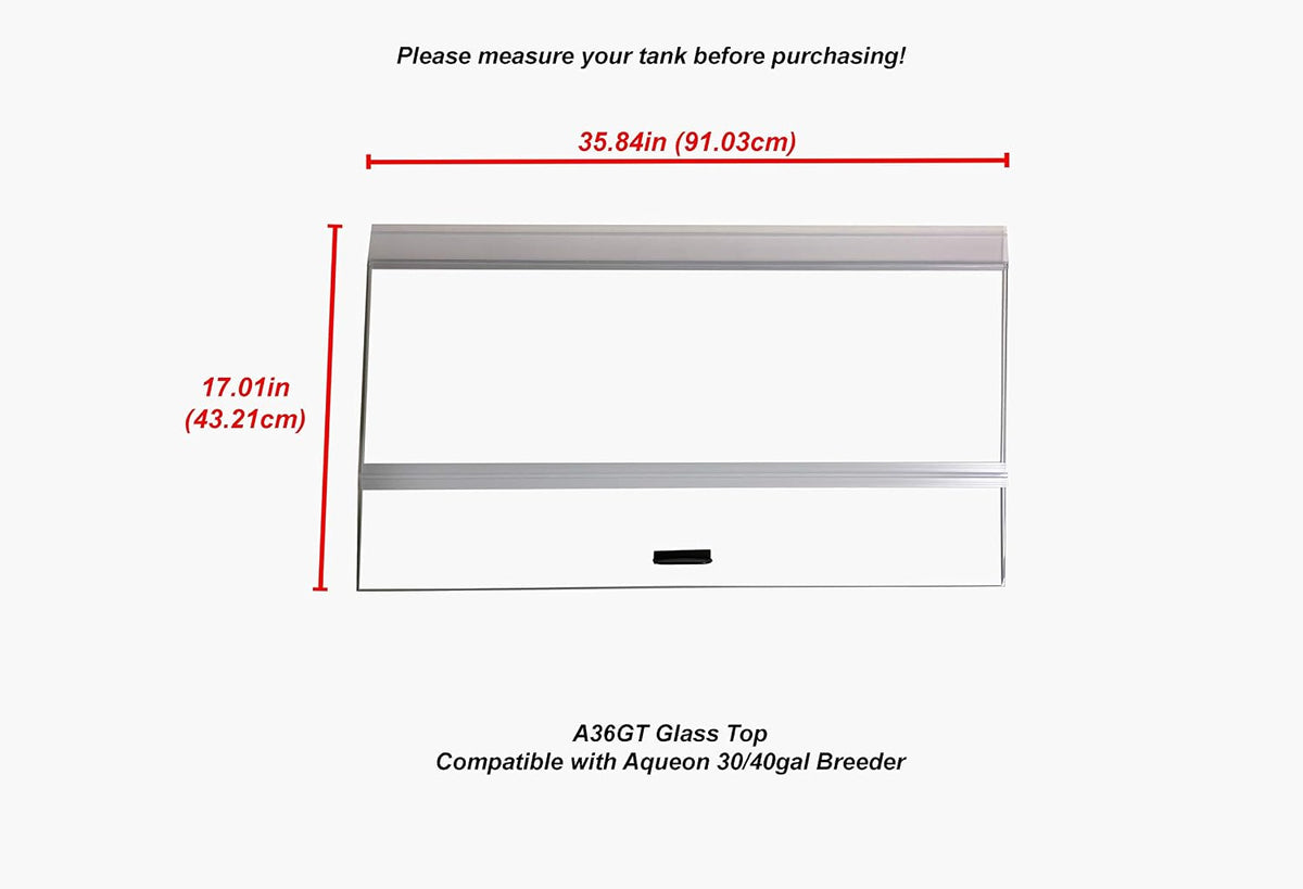 H2Pro 36" Glass Canopy, Fits Aqueon 30/40gal Breeder – Essentials for Fish - image 2
