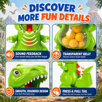 EagleStone T-Rex Dinosaur Shooting Target Game Toys with Air Power - Green - image 4