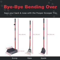 Pooper Scooper for Dogs, Heavy Duty Long Handle Rake - 3 Piece Set - X Large - image 4