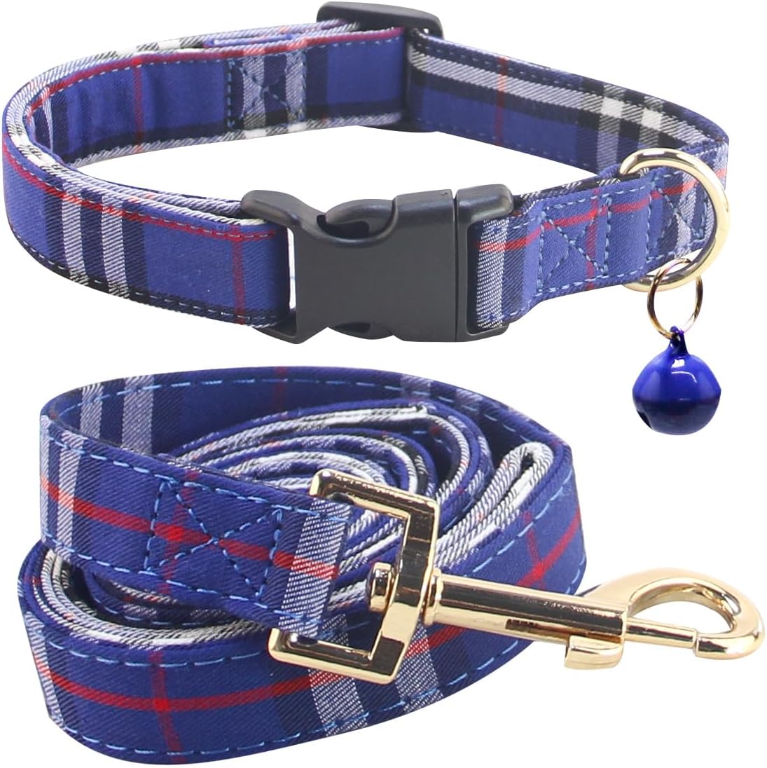 SuperBuddy Dog Collar, Adjustable Dog Collar with Bowtie - Large / blue-1