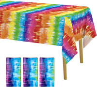 Iceyyyy Halloween skeleton tablecloth, black plastic table cover with skeleton print - view 2