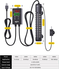 SEAOURA 500W Aquarium Heater for Fish Turtle 70-80 Gal Thermostat - 50-60 Gallon Tank - image 3