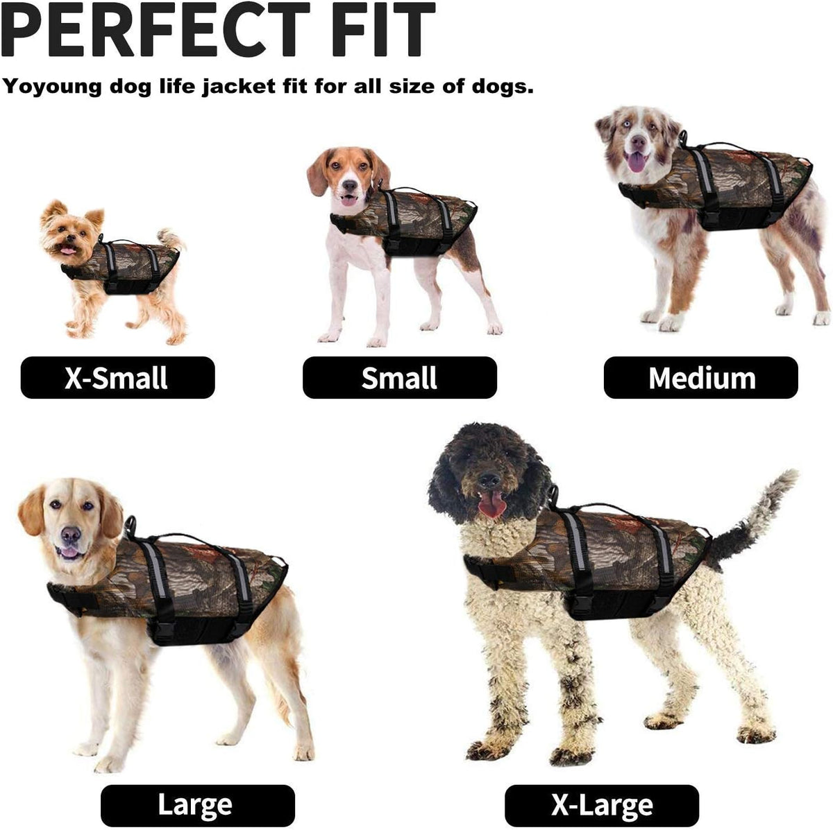 Camo Pet Life Preserver Jacket - Camo dog life jakcet / XL - image 2