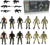 Army Men Action Figures, Soldiers Toys with Weapons for Boys 4-7 - Green - image 3