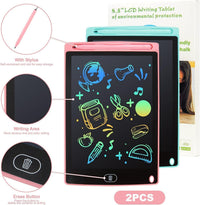 LCD Writing Tablet, Pink+Blue - 8.5 Inch - image 3