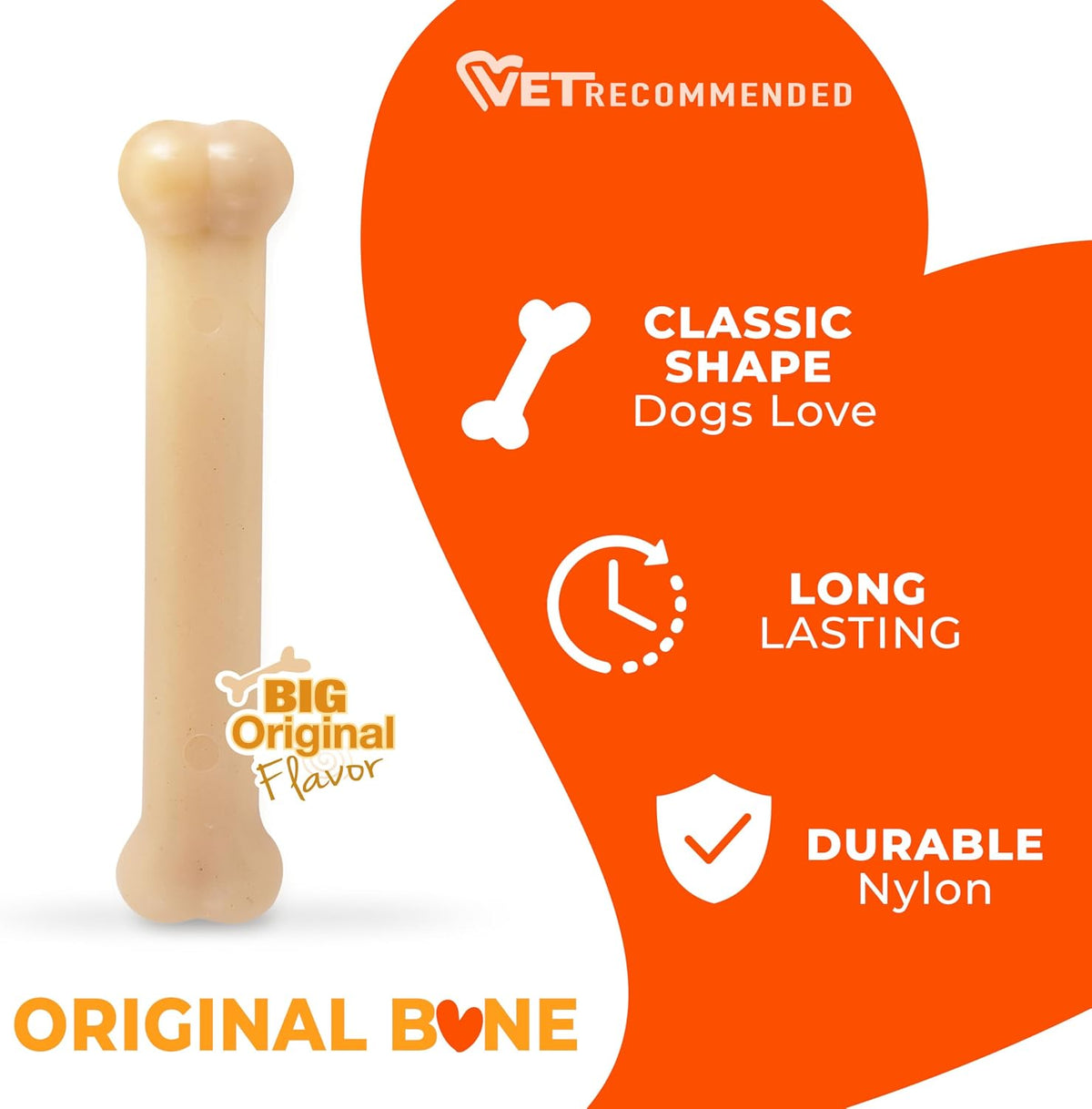 Nylabone Power Chew Original Bone Dog Chew Toys - Original / Large - image 3