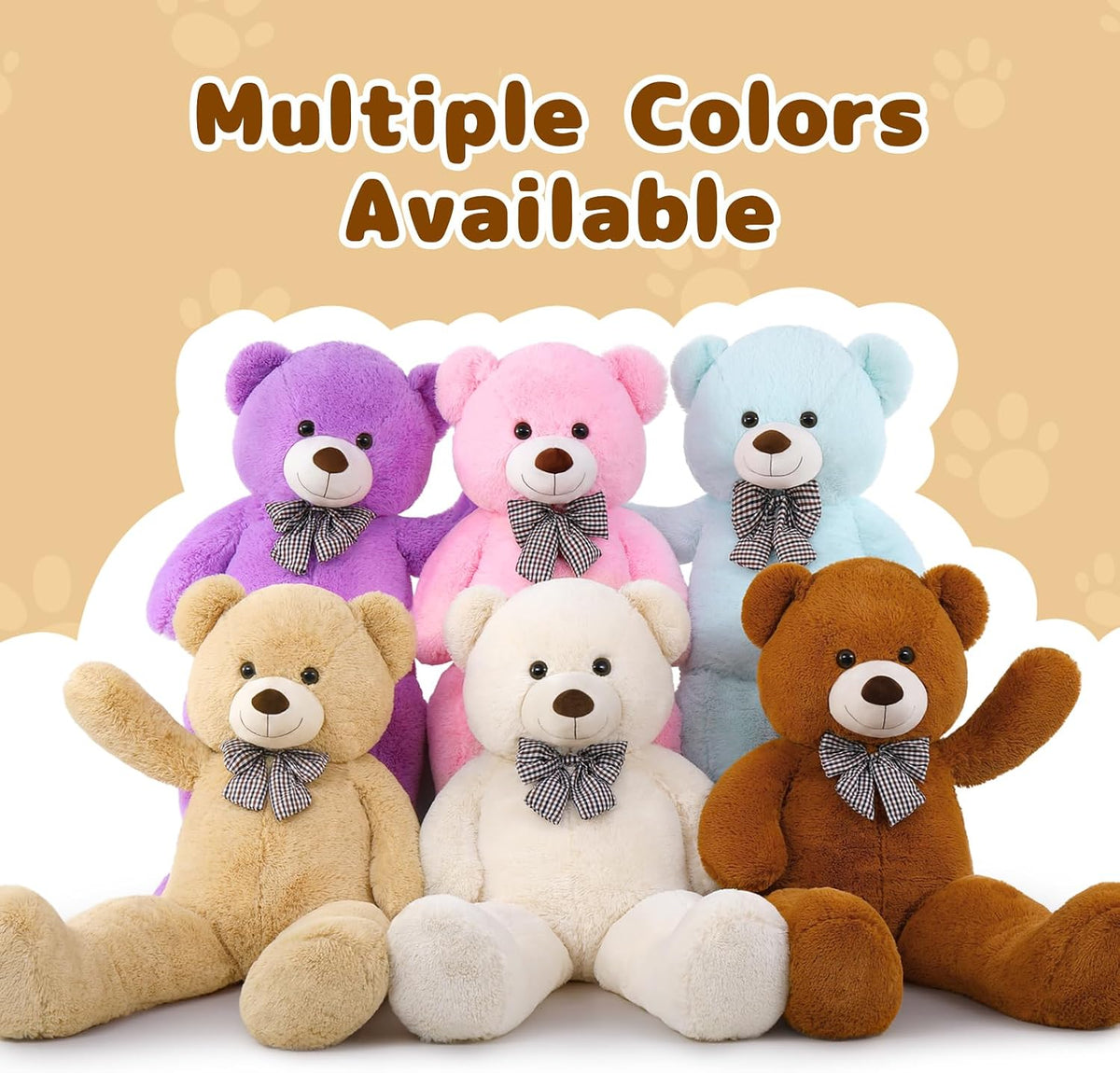 MaoGoLan 47 Inch Giant Teddy Bear - Brown / 47 inches - image 2