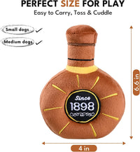CHEWFFON Dog Toy, Interactive Champagne Shape Squeaky Toy for Boredom – Essentials for Dogs - Whiskey - image 4