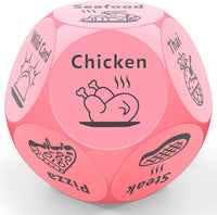 LLYZZ 12-sided food decision dice with engraved dinner options - view 2