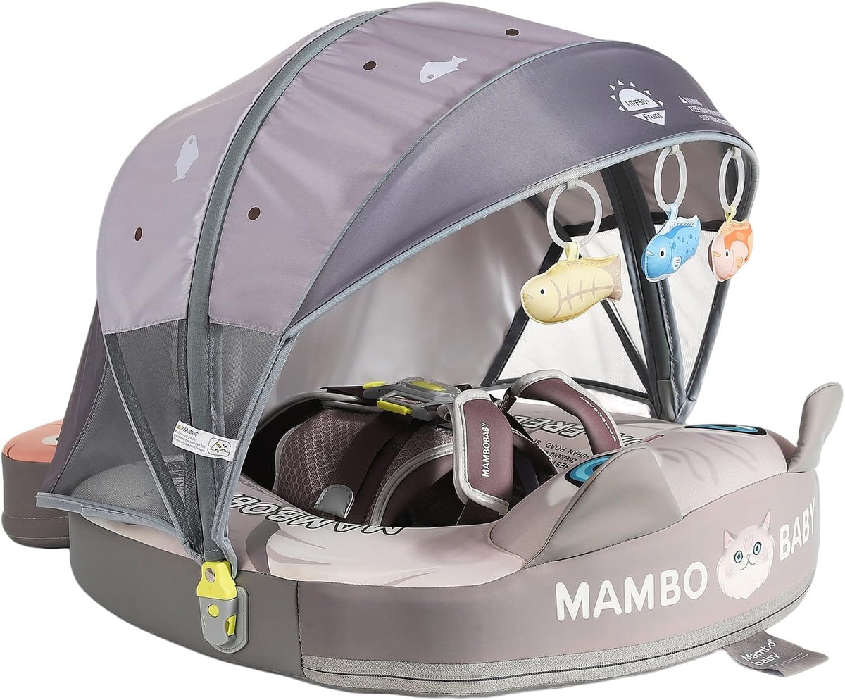 Mambobaby Float Deluxe non-inflatable baby pool float with sun canopy - view 2