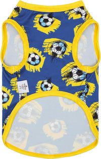 CuteBone Dog Shirts 2-Pack Soft Pet Clothes Breathable Summer Vest - X-Small / Soccer Splash - image 2