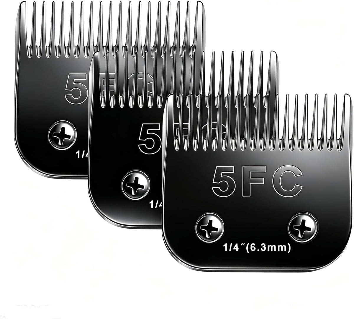4PCS Dog Grooming Replacement Blades Compatible with Andis/Oster A5 – Essentials for Dogs - 2pc #3/4ht