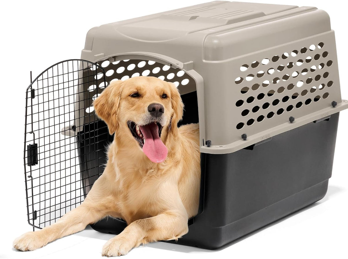 Petmate Vari Dog Kennel, Carrier for Large Dogs, Taupe and Black - 40.0"L x 27.0"W x 30.0"H / Kennel Only - image 2
