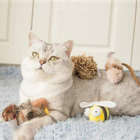 GiGwi Interactive Cat Toys Squeaky - Bird+Mouse+Bee - image 4