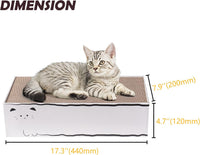 Oval Sturdy Cat Scratching Cardboard Pad Breathable Cat Scratch Pad - Scratch Box - 5 pcs - image 3
