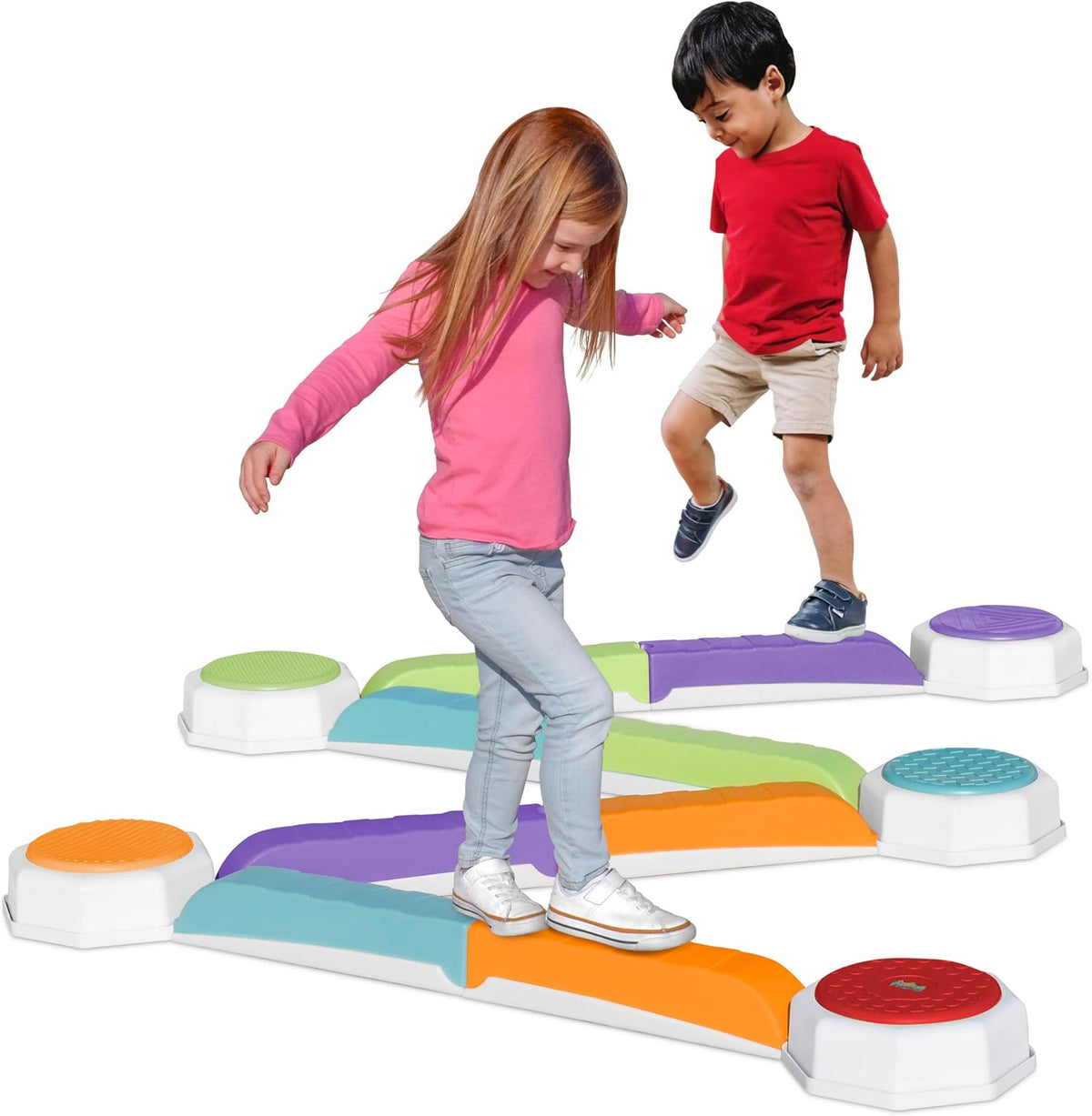 Acorn Avenue Balance Beam & Stepping Stones 13 Pc, Sensory
