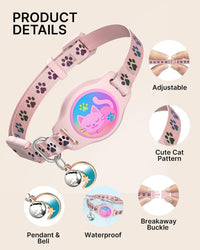 AirTag Cat Collar Breakaway - Pink - image 3