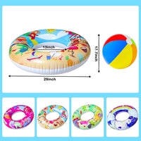 FindUWill Pool Floats Kids, Pool Swim Tubes Rings - 04-Mermaid,Dinosaur,Flamingo,Unicorn - image 2