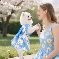 choyaxo Floral Dog Dress Cute Dog Skirt Pet Dress Summer Pet Clothes - Leaf / Large - image 4