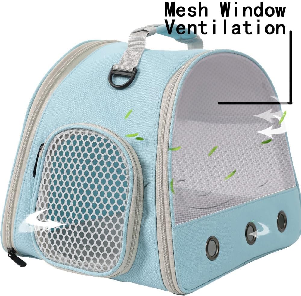 Bearded Dragon Travel Carrier, Lizards Carrier - Blue / Mesh Carrier - image 4