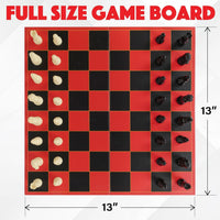HI-Q Checkers & Tic-Tac-Toe Board Game Set - Chess / 4-Pack - image 3