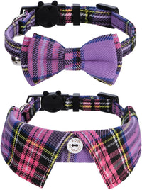 Faleela Breakaway Cat Collar with Bells - 2023new-Purple