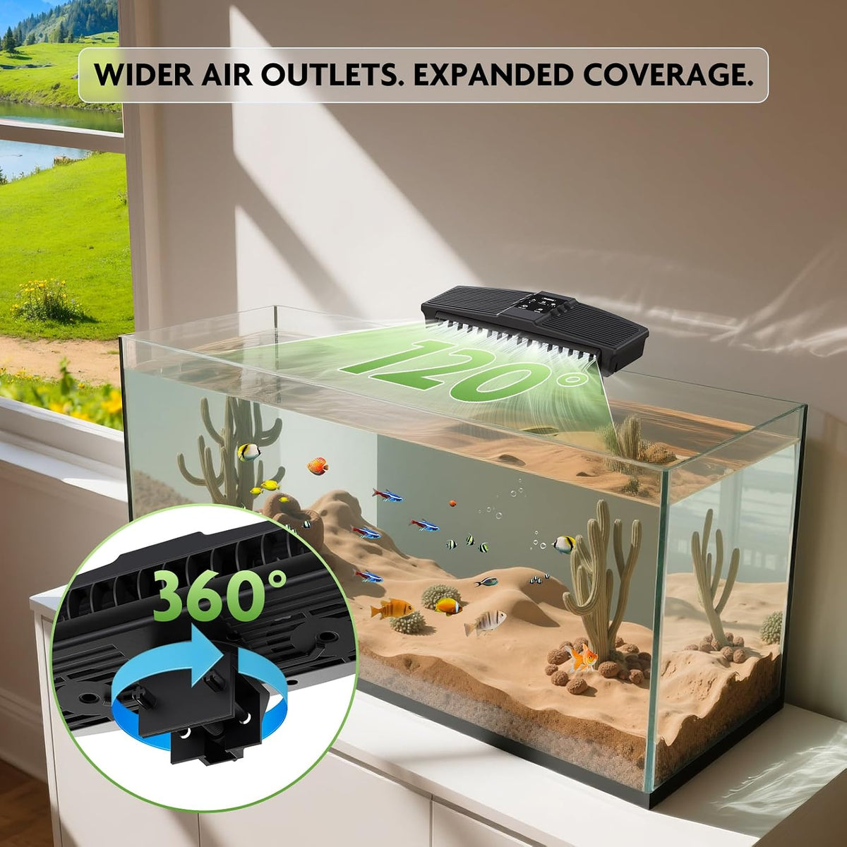 PAIZOO Aquarium Chiller Fan with Temp Probe & LCD Display - PZBC-1 - image 4