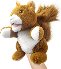 okegztoa 10 inch brown bear hand puppet with movable mouth and arms