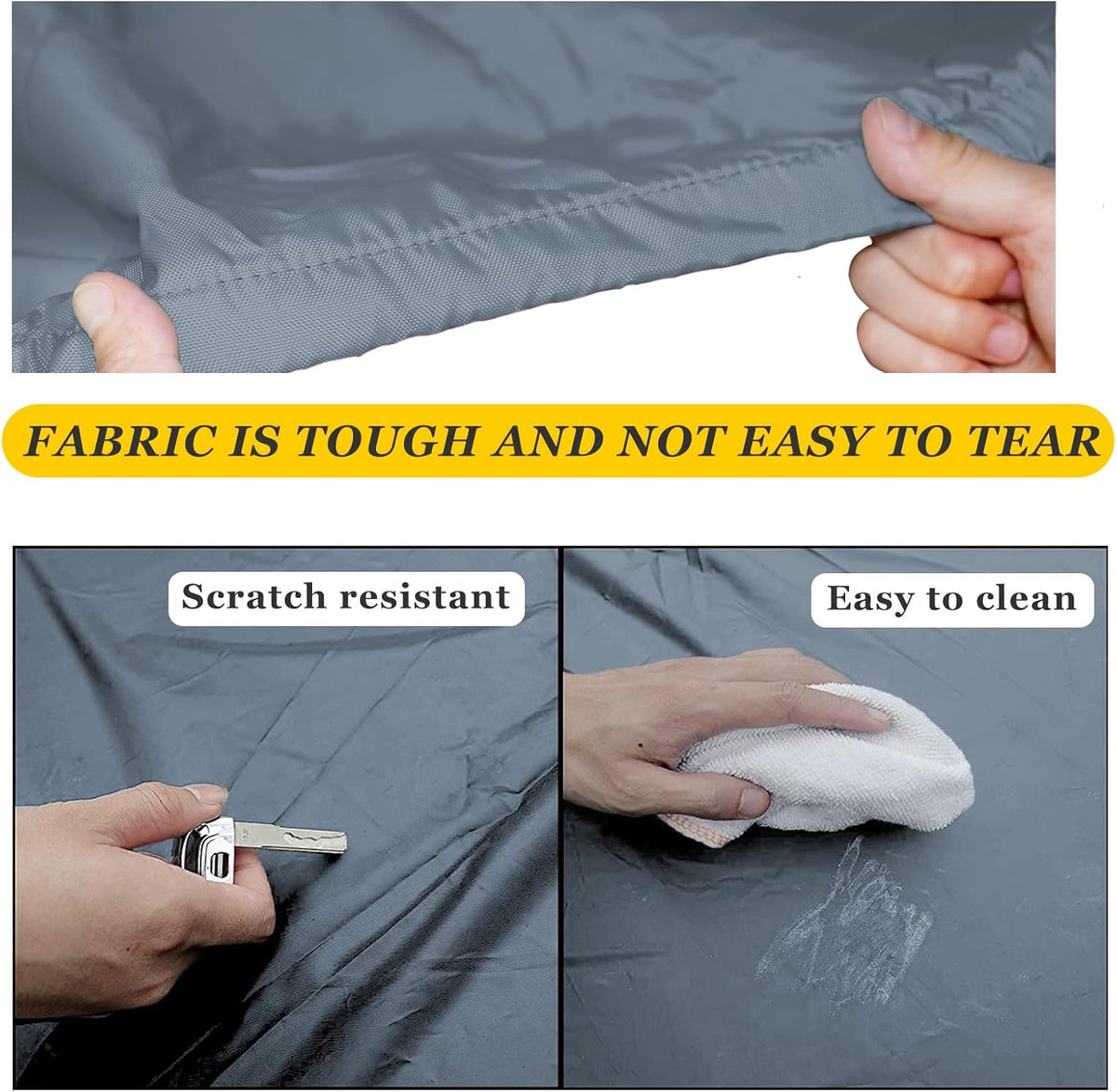 Dog Bed Covers 53L × 43W × 5H Inch Washable Grey Thickened Waterproof - Large-36" L × 27" W × 3" H / Grey - image 4