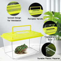 12Pcs Plastic Reptile Terrariums Carrier Cage - M - image 3